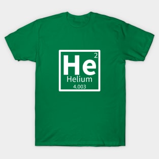 Helium — Periodic Table Element 2 T-Shirt